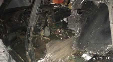 Пожар в автомобиле в поселке Береза 29 января 2024